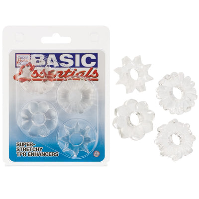 California Exotic Basic Essentials Set of 4 Cock Rings