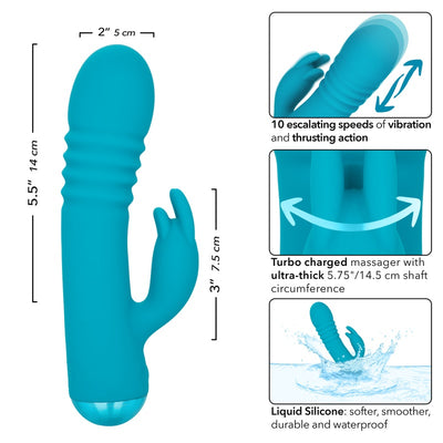 Cal Exotics - Thicc Chubby Thrusting Tickler - Rabbit Vibrator