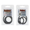 California Exotic Black Rubber Cock Ring 3 Piece Set