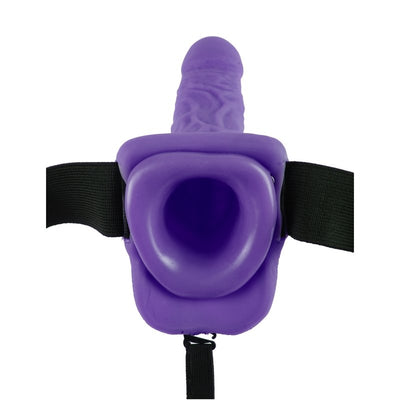 PipeDream Fetish Fantasy - 7 Inch Vibrating Hollow Strap-On Vibrator With Balls