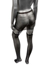 Calexotics Radiance One Piece Plus Size Garter Skirt with Thigh Highs