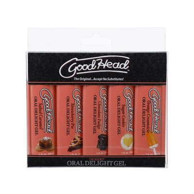 Doc Johnson Goodhead Oral Delight Gel Dessert 5 Pack 1 fl oz 