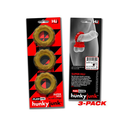 Hunkyjunk Oxballs Super Huj 3-Pack Cockrings