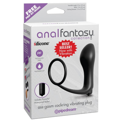 PipeDream Anal Fantasy Collection Ass-Gasm Cockring Vibrating Plug Anal Vibrator