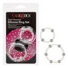 Cal Exotics Steel Beaded Silicone Ring Set