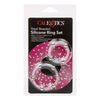 Cal Exotics Steel Beaded Silicone Ring Set