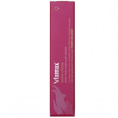 Viamax Warm Cream For Women Arousal Lubricant 15mL